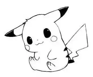 可爱皮卡丘简笔画 皮卡丘简笔画步骤图