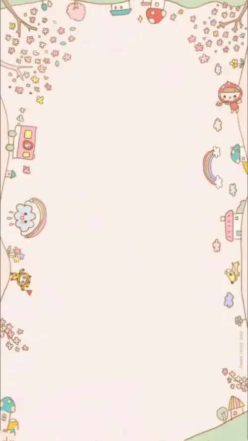 简约 可爱 清新 软萌 背景图片 平铺 素材 锁屏 壁纸(●ω